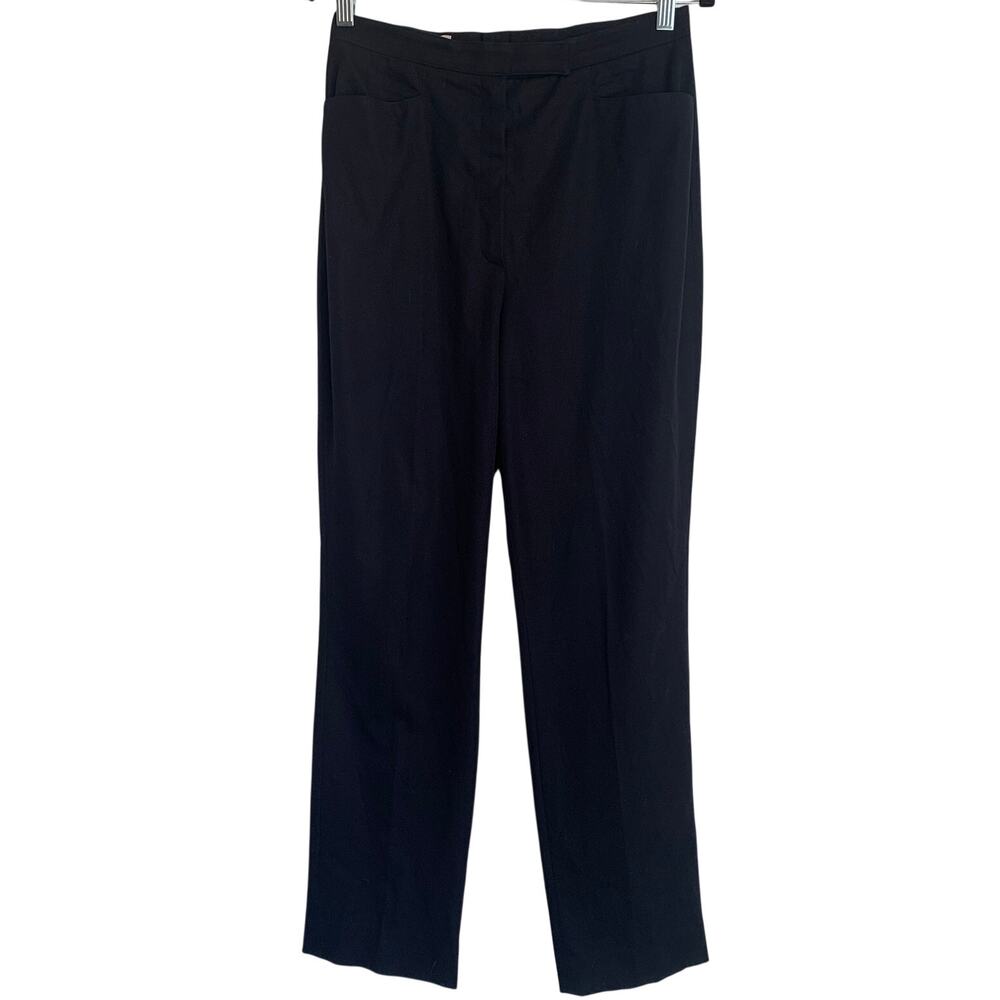 Escada EU 38 US M Trouser Pants Black Career Office Corporate Business Cotton